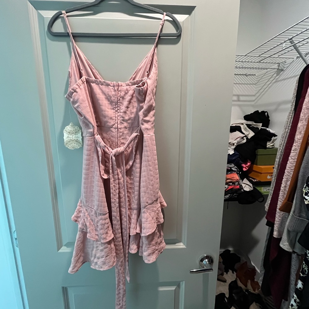 Altar'd State Pink Ruffle Dress